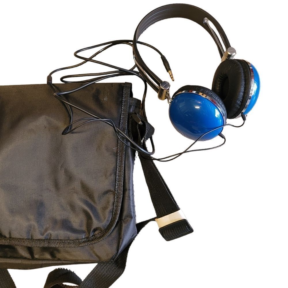 Kids headphones and new bag